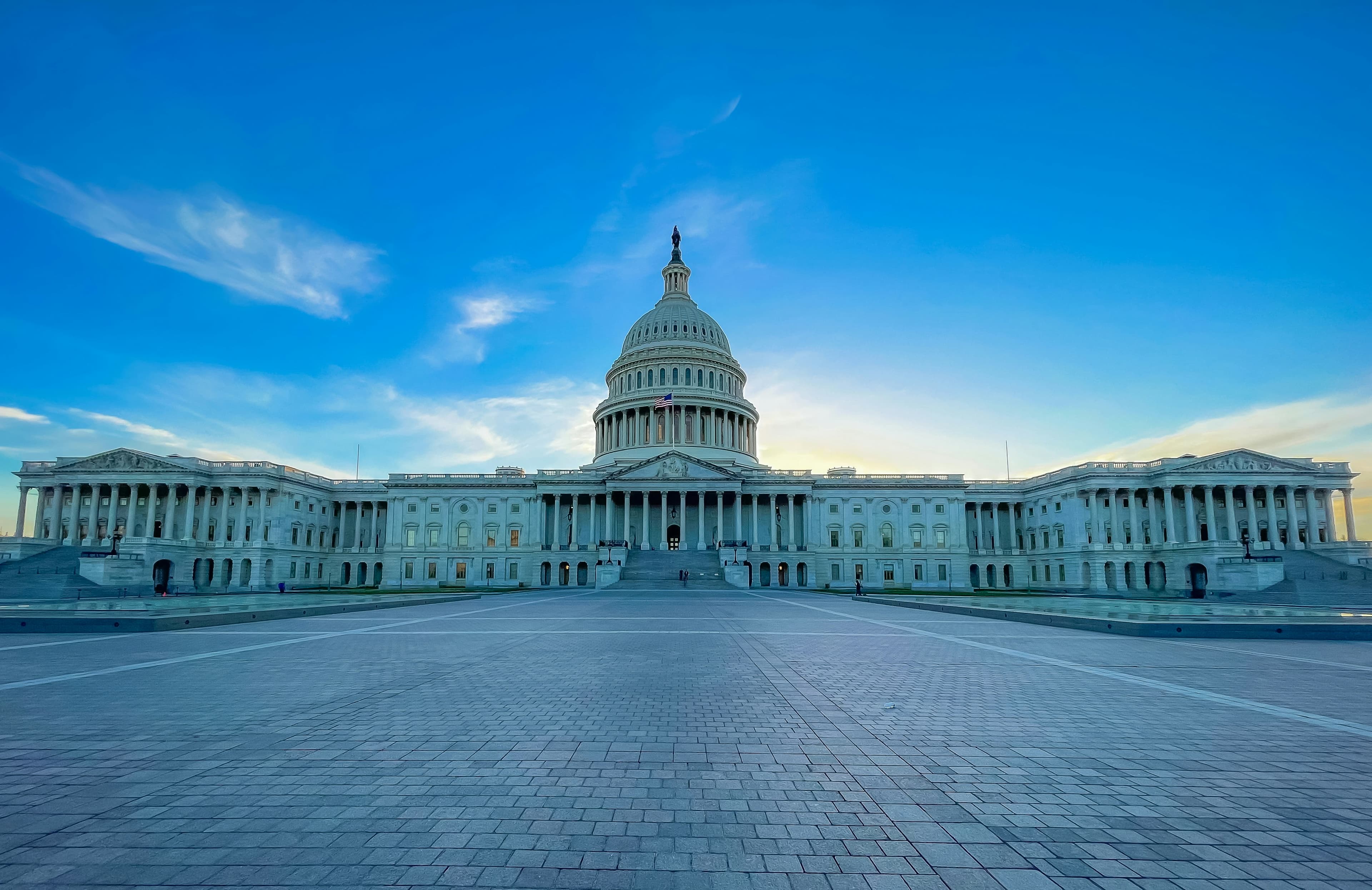 United States Capitol building representing the federal government